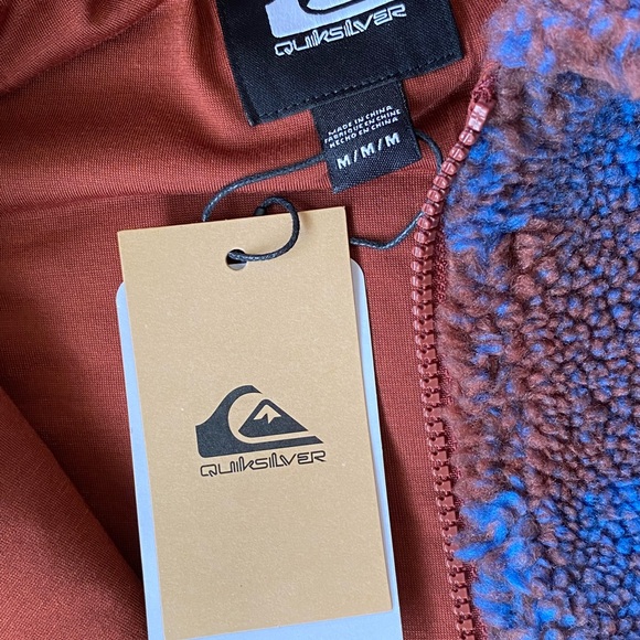 Men’s jacket quicksilver Deck Plaid Fleece Zip J - Picture 5 of 10